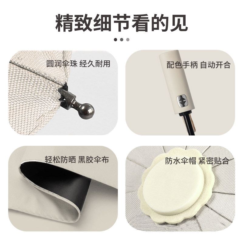 商务高档黑胶企业定制logo折叠雨伞晴雨两用高档伴手礼遮阳广告伞,淘宝优惠券,粉丝福利购,淘宝优惠卷