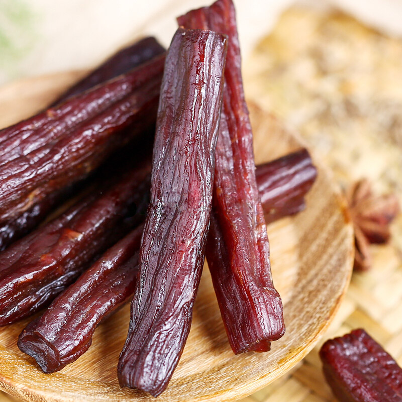 草原今朝 牛肉干内蒙古特产 手撕风干牛肉干 独立小包装400g