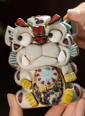 景禧造虎虎生威摆件景德镇纯手工