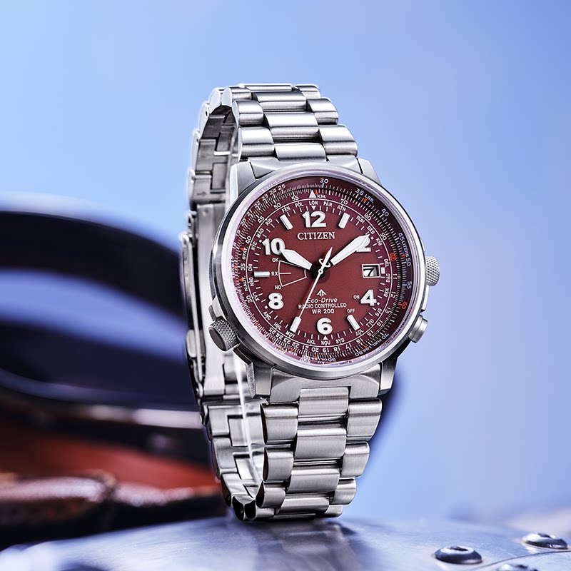 西铁城日本官方正品多局电波飞行 西铁城手表日韩腕表