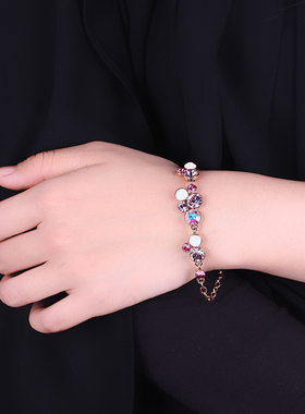 【礼盒装】伊泰莲娜香槟金色手链女ins小众设计甜美可爱优雅礼物