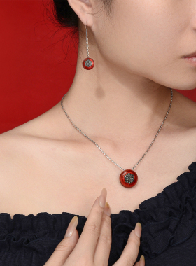 伊泰莲娜合金仿水晶滴油女项链