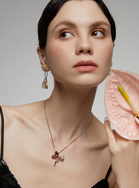 【礼盒包装】伊泰莲娜项链锁骨链皓耀轻奢小众水晶简约闺蜜精致女