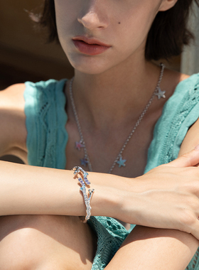 开口手镯伊泰莲娜生日礼物女