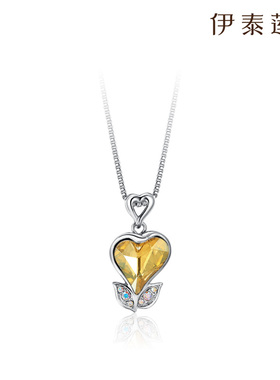 伊泰莲娜项链女爱心吊坠