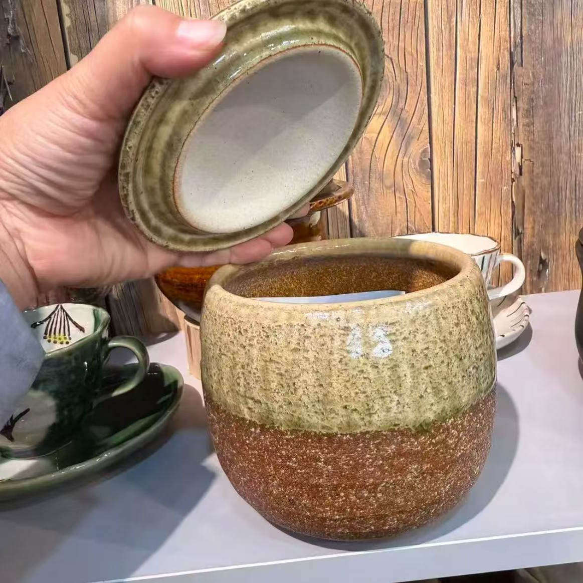 日本原装进口伊贺烧剩米饭保鲜存储罐可微波炉烤箱加热复古家用,淘宝优惠券,粉丝福利购,淘宝优惠卷