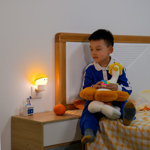 床头小夜灯婴儿喂奶护眼专用插电款节能灯夜间遥控卧室睡眠灯儿童-图0