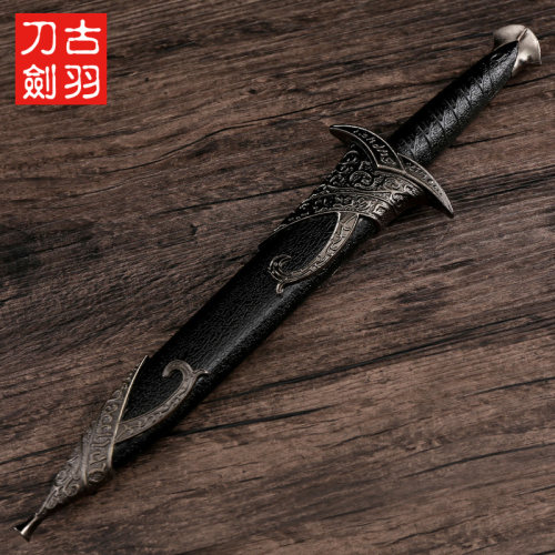 龙泉古羽宝剑 精灵小剑短剑 不锈钢西洋剑欧式剑装饰道具剑未开刃 - 图0
