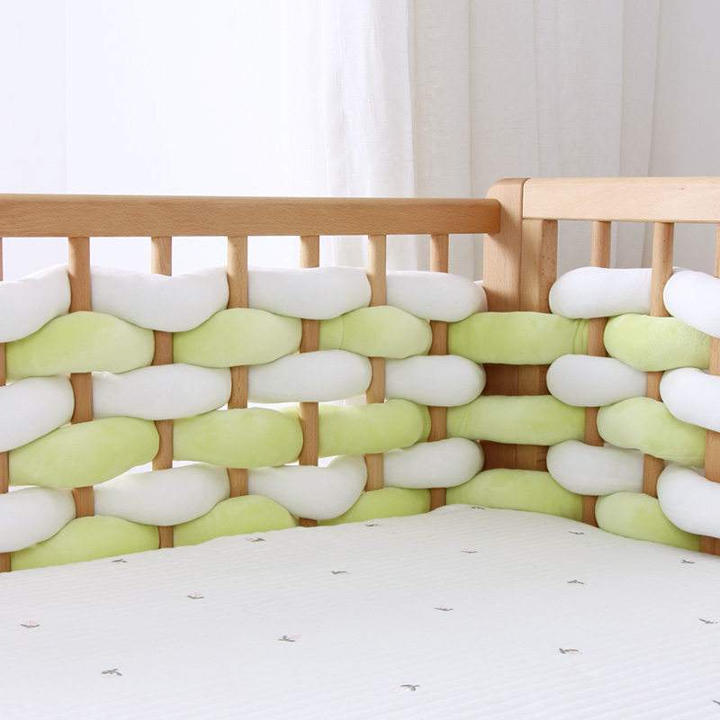婴儿床麻花床围软包新生儿童拼接床围挡护栏边Diy麻花装饰防撞条 - 图1