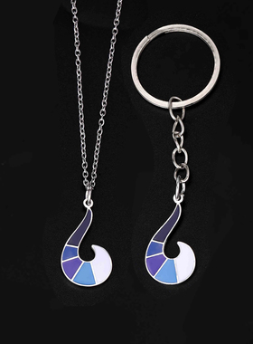 奇迹少女狐尾项链日系卡通动漫瓢虫雷迪狐狸吊坠钥匙扣不锈钢材质