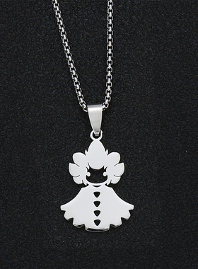 不锈钢蛇骨链条情侣光遇周边项链