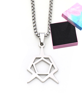 蔚蓝档案光环鬼方佳代子项链吊坠手链不锈钢二次元游戏周边