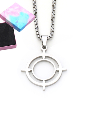 蔚蓝档案光环砂狼白子项链吊坠手链不锈钢二次元游戏周边创意白搭