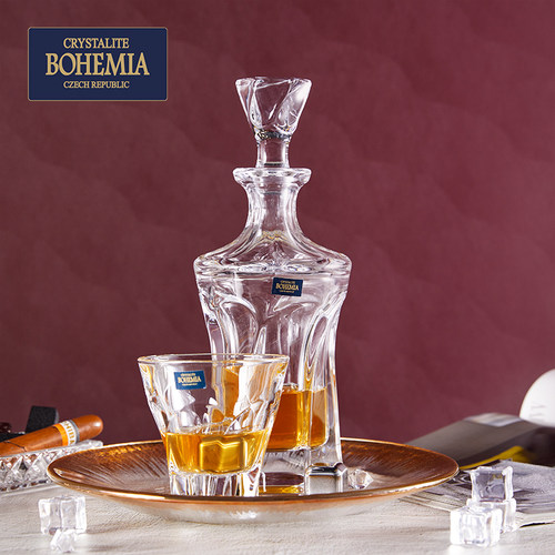捷克BOHEMIA进口水晶玻璃洋酒杯欧式创意杯子家用威士忌酒杯套装 - 图1