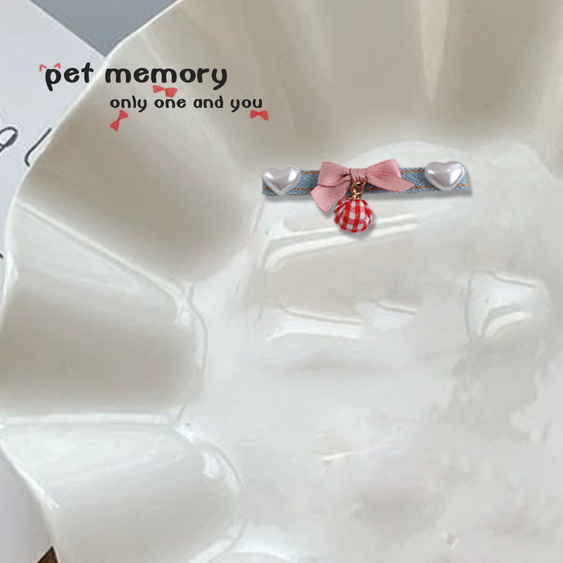 手工迷你碎发宠物bb夹蝴蝶结发夹红格猫咪约克夏马尔济斯比熊 - 图1