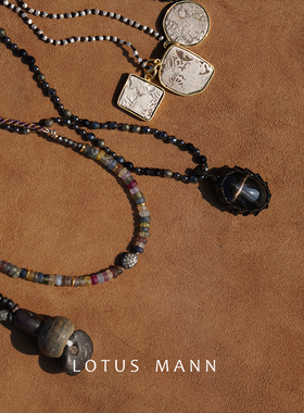 荣光.古币.Ancient Story.追溯波斯.编绳银项链 Lotus Mann