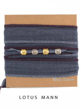 全季丝带手绳lotusmann棉幸运绳男女手链小众设计