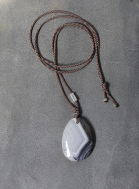 颂歌天然玛瑙项链路塔斯曼