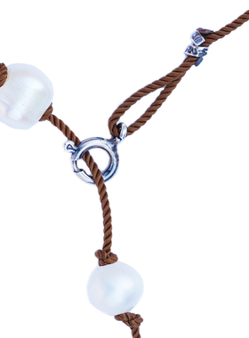 松弛感.珍珠多用途项链.天然珍珠编织长款/可做手链