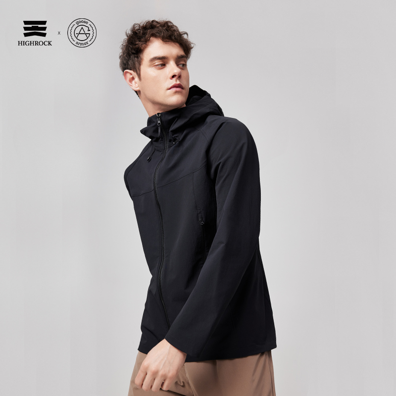 天石鹅铠甲机能软壳G617男女户外运动夹克通勤防风防泼水外套G618 - 图2