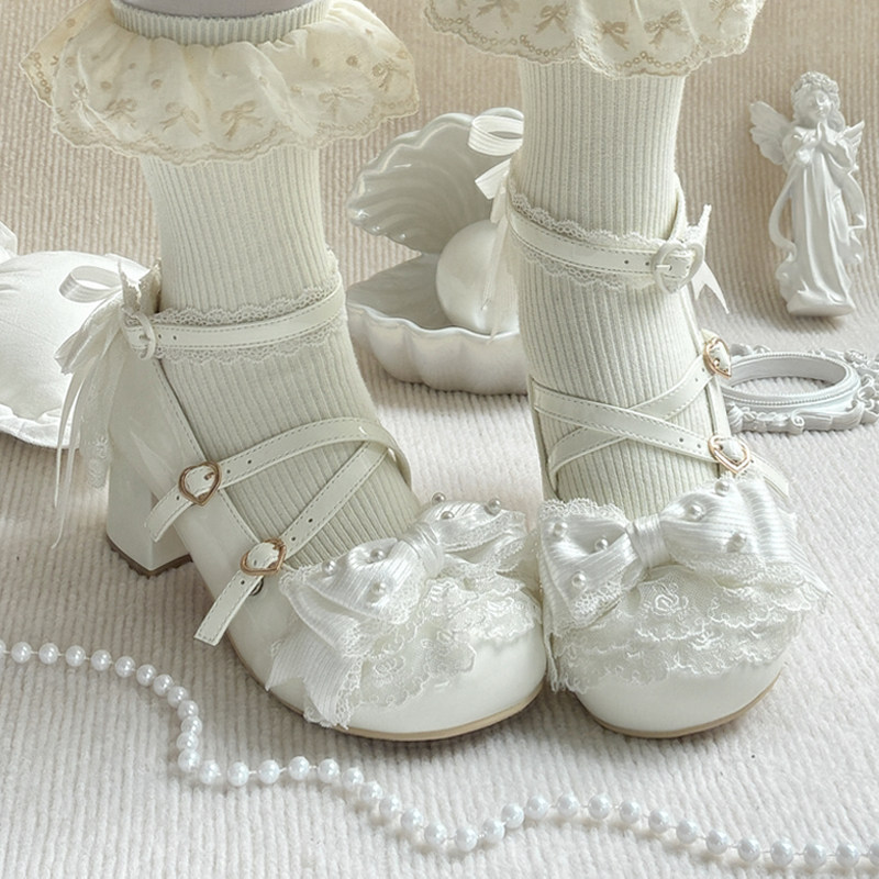 全款预约樱花告白月姬兔lolita原创蝴蝶结圆头中跟洛丽塔花嫁女鞋,淘宝优惠券,粉丝福利购,淘宝优惠卷