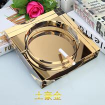 High-end Practical Crystal Ashtray Creative Personality Gift Custom Boutique Living Room Home Advanced Senses American Retro