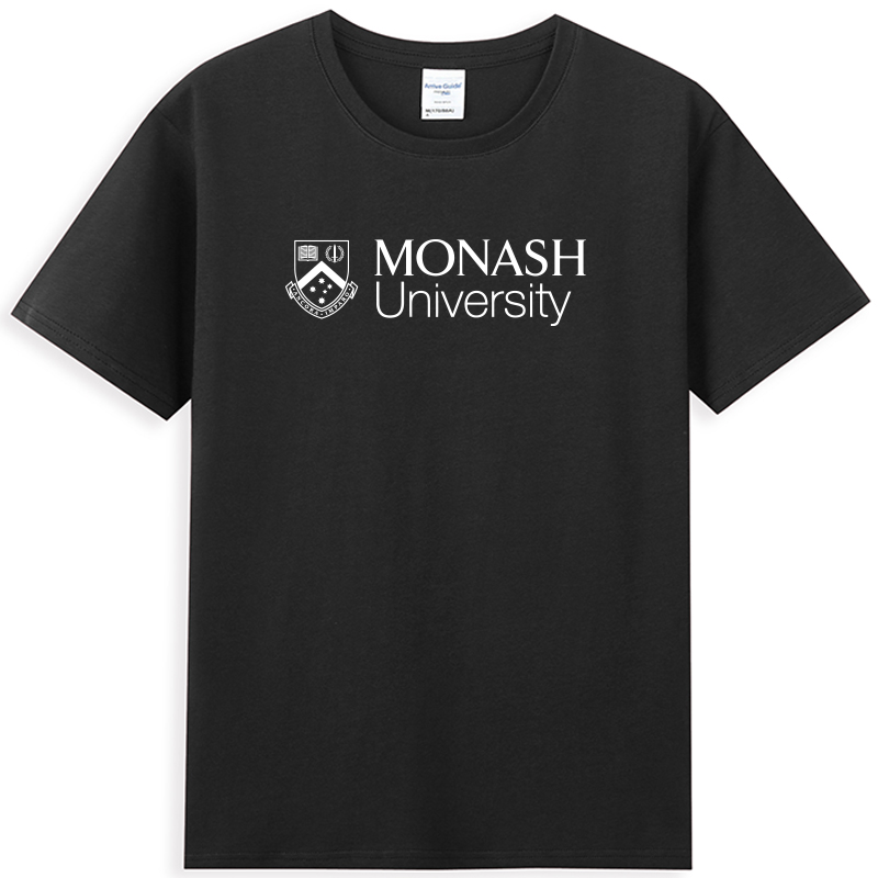 Monash莫纳什蒙纳士大学休闲短袖文化衫纯棉T恤男女澳洲名校衣服 - 图0