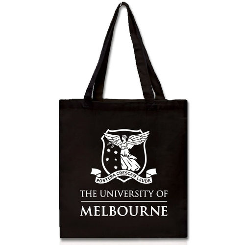 墨尔本大学帆布包留学纪念品MelbourneU单肩手提环保袋有内袋拉链 - 图3