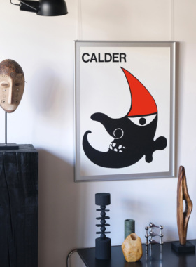中古海报画Calder艺术SpaceAge