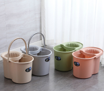 Home Hand pressing with pulley washing mop bucket Bucket Mopping Bucket Mound Mop Cleaning Barrel Plastic Hand Pressed Bucket