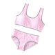 Developmental young girl underwear pure cotton suit