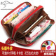 New 2024 women's bag handbag women's head layer cowhide long wallet women's zipper genuine leather wallet double-layer large capacity