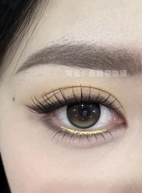 这个金色神了！宁宁柠檬气泡水金色下至眼线胶笔卧蚕笔夏日果汁妆