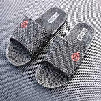 Ahuage one-piece high elasticity thickened sandals men's slippers home slippers indoor bathroom non-slip and anti-odor