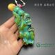 Five Emperors Copper Coins Accessories Turquoise Pixiu Handle Ornaments