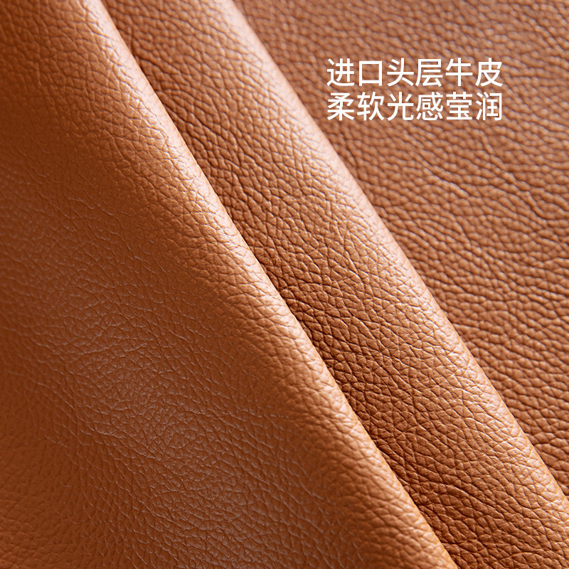 芝华仕现代简约真皮沙发轻奢奶油风 芝华仕皮艺沙发