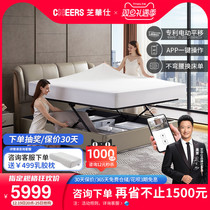 Chewashi modern extremely simple genuine leather bed light extravagant bedroom with double storage electric multifunctional soft bag big bed C205