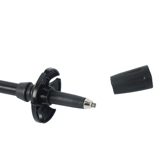 奇安胜 7075铝合金外锁登山杖 EVA手柄超轻铝合金 三节直柄登山杖