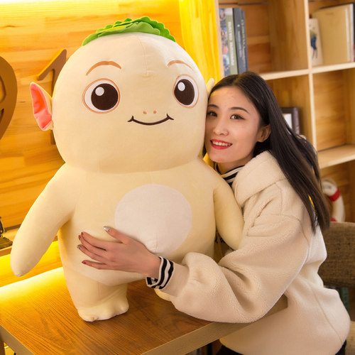 正版胡巴公仔捉妖记2毛绒玩具女生儿童礼物可爱小妖王萌娃娃抱枕 - 图1