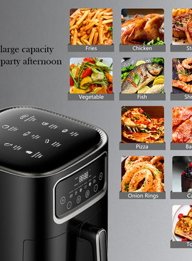 8L智能空气炸锅家用烤箱出口厂家全自动触摸110v电炸锅air fryer