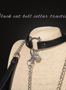 choker颈带chocker项链项圈女男生锁骨链颈环皮质颈圈人脖圈铃铛