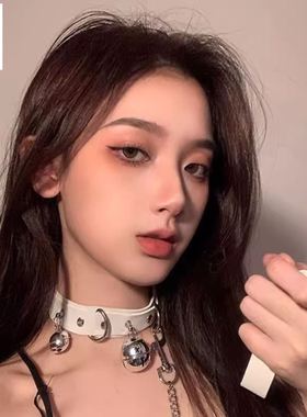 铃铛项圈女颈带链子颈圈男锁骨链颈环项链脖颈链脖圈choker高级感