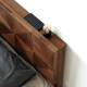 Zi Sumu is a Nordic two-person black walnut double bed