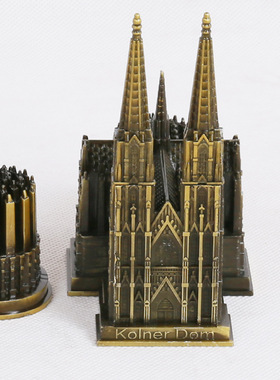德国合金欧式办公摆件科隆大教堂