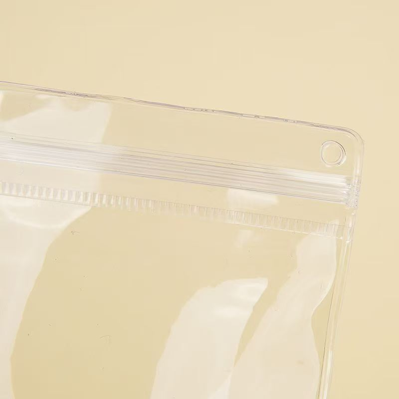 侧孔偏孔袋PVC透明首饰袋证件照摇摇乐收纳袋子捏捏袋带孔可悬挂,淘宝优惠券,粉丝福利购,淘宝优惠卷