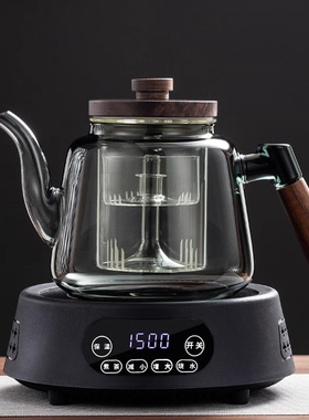 新款煮茶电陶炉迷你小型玻璃壶煮茶器泡茶烧水壶家用静音光波炉