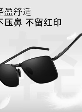 男士可配度数近视太阳镜偏光墨镜