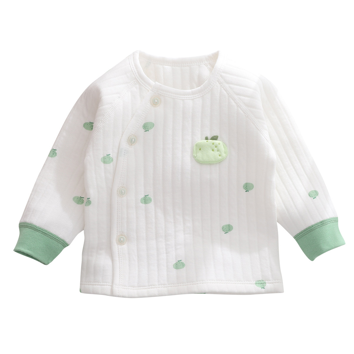 新生婴儿保暖内衣上衣单件秋冬3个月男女宝宝薄夹棉外套开衫1岁半,淘宝优惠券,粉丝福利购,淘宝优惠卷