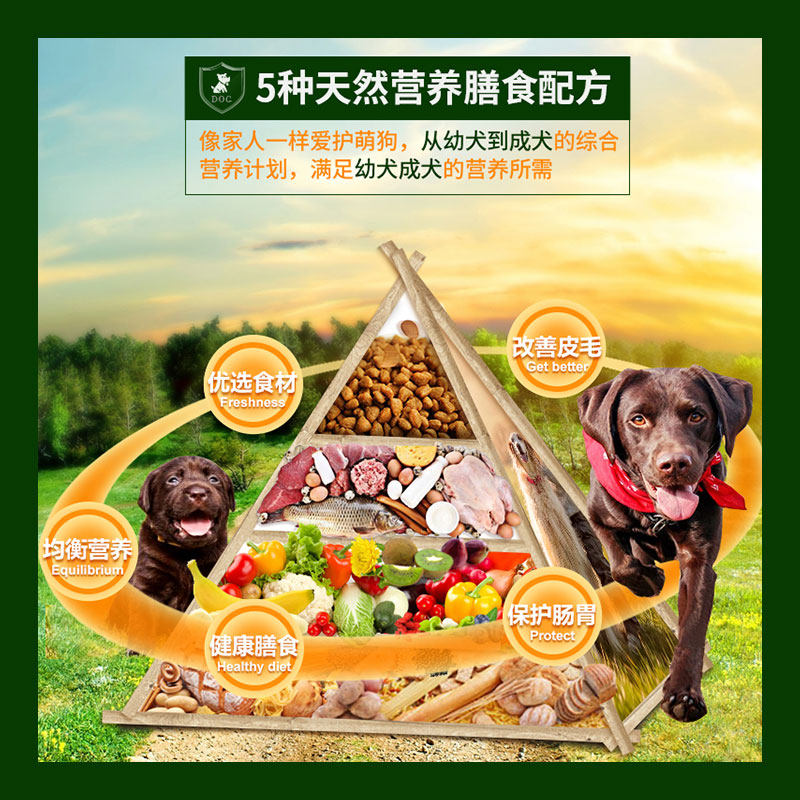 鼎鑫狗粮通用型40斤20kg大型犬金毛拉布拉多