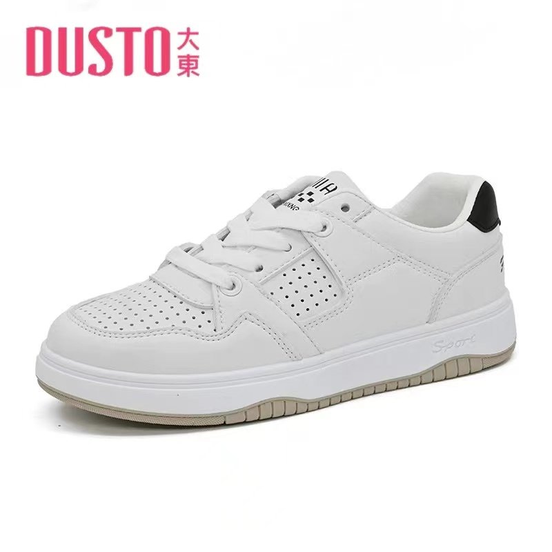 大东时尚2023夏季新款休闲风中跟平底系带小白鞋拼色女鞋23X7121,淘宝优惠券,粉丝福利购,淘宝优惠卷